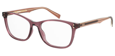 Premium Women Levi's Model Eyeglasses: LV 5015 - Pink- SpecSMART Eye Clinic (Diagonal View)